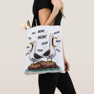 Lustige personalisierte Möwe-Mutter Tasche