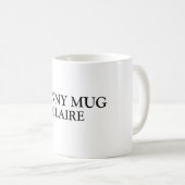 Lustige Personalisierte Namen für Bürogetränke Kaffeetasse (VorderseiteRechts)