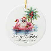 Lustige Personalisierte Weihnachten Keramik Ornament (Vorne)