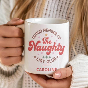 Lustige personalisierte Weihnachtsliste für unarti Kaffeetasse
