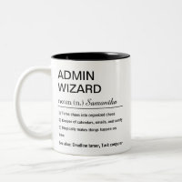 Lustige persönliche Admin-Zauberer-Definition