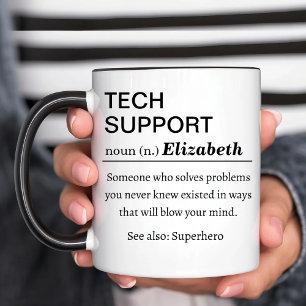 Lustige persönliche Definition von Tech-Support Tasse