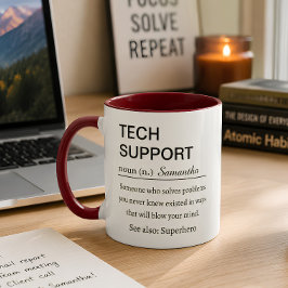 Lustige persönliche Definition von Tech-Support Tasse
