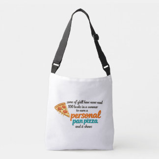 Lustige persönliche Pan-Pizza Retro-Lektüre Tragetaschen Mit Langen Trägern