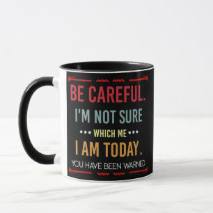 Lustige Persönlichkeit Sarkastische Morgenattitüde Tasse