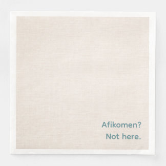 Lustige Pessach-Seder-Servietten - Afikomen? Serviette