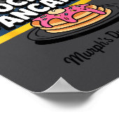 Lustige Pfannkuchen-Frühstück-Sprüche Poster (Ecke)