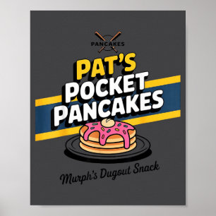 Lustige Pfannkuchen-Frühstück-Sprüche Poster