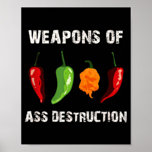 Lustige Pfeffer Chili Kopf Scy Heiße Lebensmittel Poster