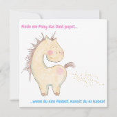 Lustige Pferde Karte für Pferdeliebhaber, Pferd (Vorderseite)