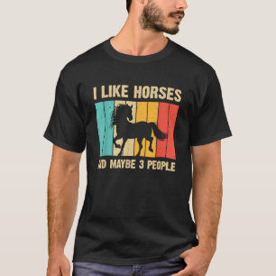 Lustige Pferde Kunst Pferdeliebhaber Männer Frauen T-Shirt