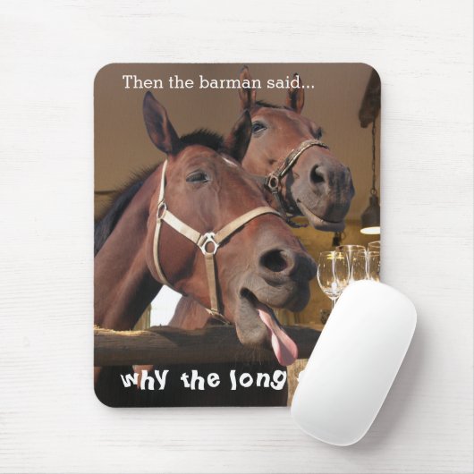 Lustige Pferde Mousepad (Mit Mouse)