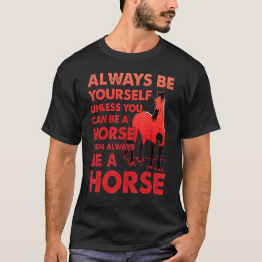 Lustige Pferde Sprüche Pferde_2 T-Shirt (Vorderseite)