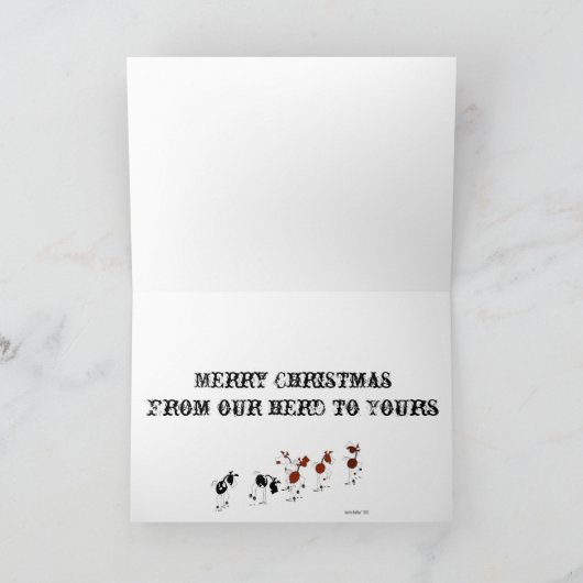 Lustige Pferde-u. Feiertagskarte (Innenseite)