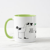 Lustige Pferde-u. Lama-Cartoon-Tasse Tasse (Links)