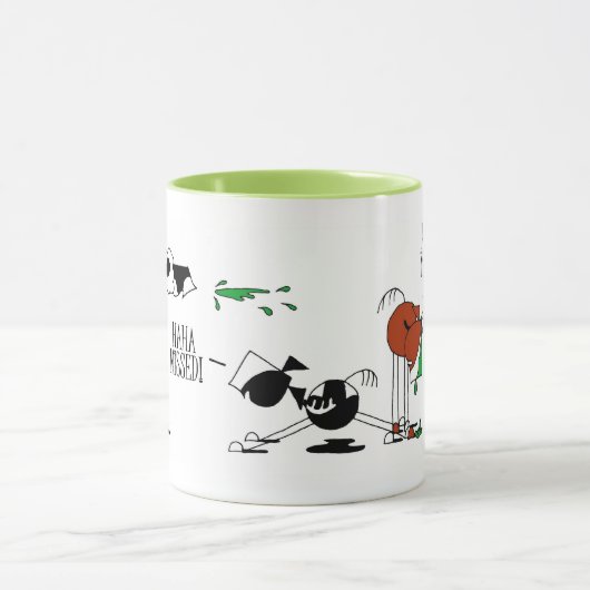 Lustige Pferde-u. Lama-Cartoon-Tasse Tasse (Zentrum)