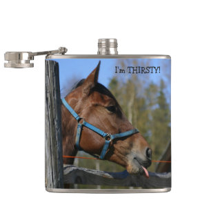 Lustige Pferdeflasche Flachmann