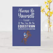 Lustige Pferdekarten Reiterei Tier Pferd Niedlich Karte (Gelbe Blume)