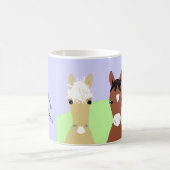 Lustige Pferdeplakate, geblichen oder Palomino Kaffeetasse (Mittel)