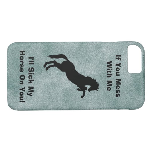 Lustige PferdeRedewendungen Case-Mate iPhone Hülle (Rückseite (Horizontal))