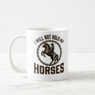 Lustige Pferdezitate Vintage Western Reitdesign_1 Kaffeetasse