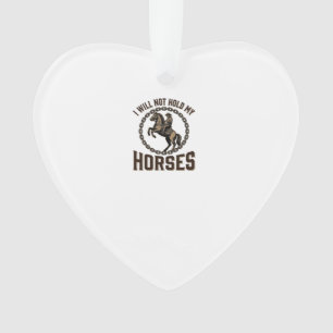 Lustige Pferdezitate Vintage Western-Reitdesign_1 Ornament