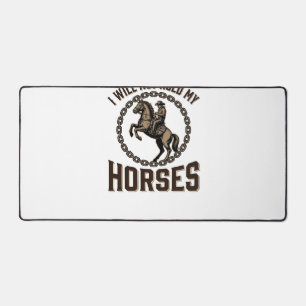 Lustige Pferdezitate Vintage Western Reitdesign_1 Schreibtischunterlage