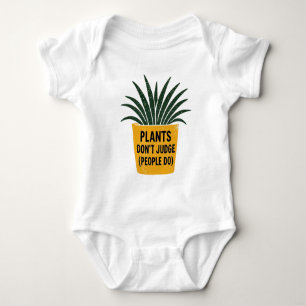 Lustige Pflanzen Urteilen Nicht Vintage Tintenstem Baby Strampler