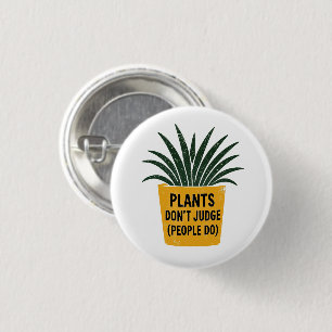 Lustige Pflanzen Urteilen Nicht Vintage Tintenstem Button