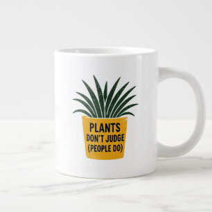 Lustige Pflanzen Urteilen Nicht Vintage Tintenstem Jumbo-Tasse