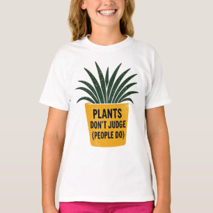 Lustige Pflanzen Urteilen Nicht Vintage Tintenstem T-Shirt
