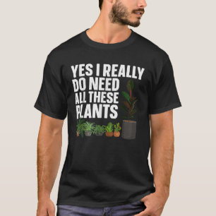 Lustige Pflanzenliebhaber-Kunst für Männer Frauen T-Shirt