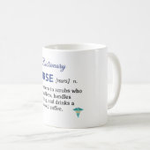 Lustige Pflegedefinition Geschenk  Kaffeetasse (VorderseiteRechts)