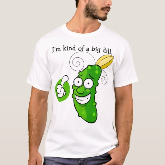 lustige Pflücke, Cartoon dill T-Shirt (Vorderseite)