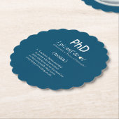lustige Phd-Definition rund Untersetzer (angewinkelt)