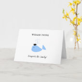 lustige phd-graduate Abschluss Glückwunschs Wal pu Karte (Gelbe Blume)