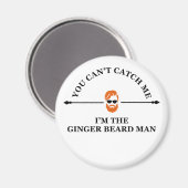 lustige Phrase über Ingwer-Bart Magnet (Vorderseite/Rückseite)