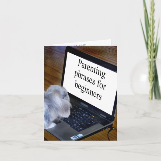 lustige Phrasen für neue Eltern Karte (Vorderseite)