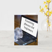 lustige Phrasen für neue Eltern Karte (Gelbe Blume)