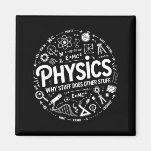 Lustige Physik Nerd Wissenschaft Humor Stem Zitat Magnet