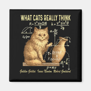 Lustige Physik-Wissenschaft Humor Was Katzen Wirkl Magnet