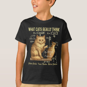 Lustige Physik-Wissenschaft Humor Was Katzen Wirkl T-Shirt