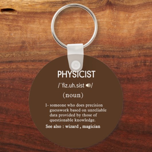 lustige Physikdefinition Schlüsselanhänger (Vorderseite)