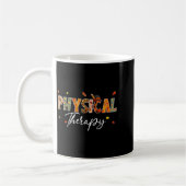 Lustige Physiotherapie-Kürbis Herbstbaum Fall Kaffeetasse (Links)