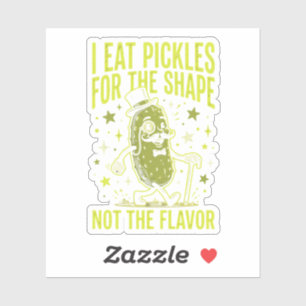 Lustige Pickle Meme Ich esse Pickles wegen ihrer F Aufkleber