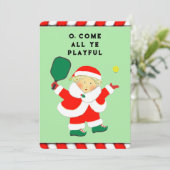 lustige Picklebal-Urlaubskarten Feiertagskarte (Stehend Vorderseite)