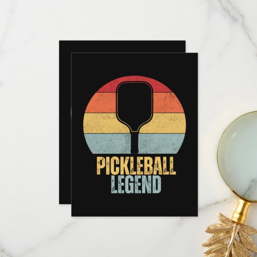 Lustige Pickleball Dankeskarte (Vorderseite/Rückseite Beispiel)