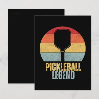 Lustige Pickleball Einladungspostkarte