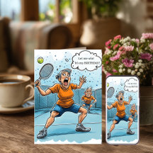 Lustige Pickleball-Geburtstagskarte