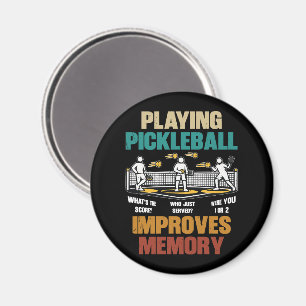 Lustige Pickleball-Geschenkidee zur Verbesserung d Magnet